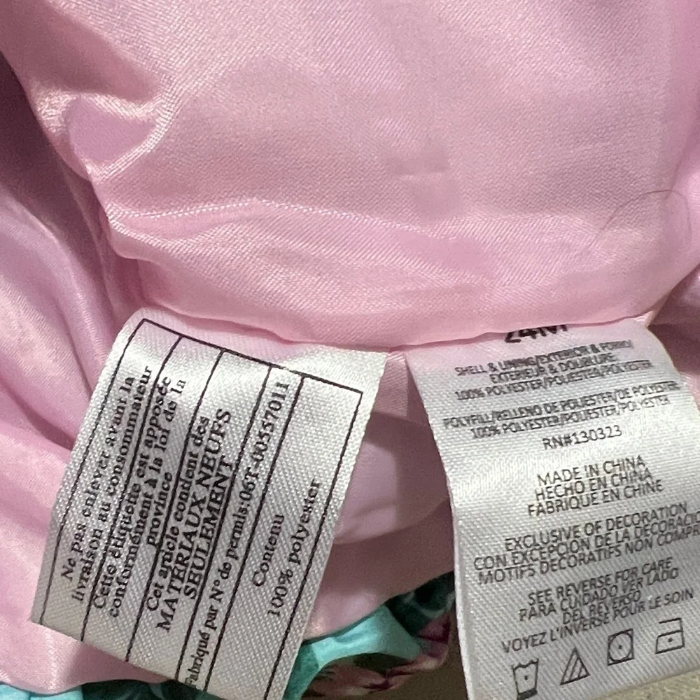 Kids Headquarters Floral Vest - Teal and Pink